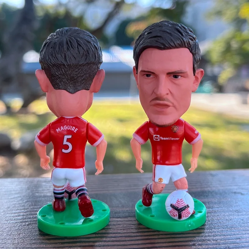 Red Devils PVC Figure Soccer Model 2021 season Ronaldo Pogba Best gift Figurine Team Stands