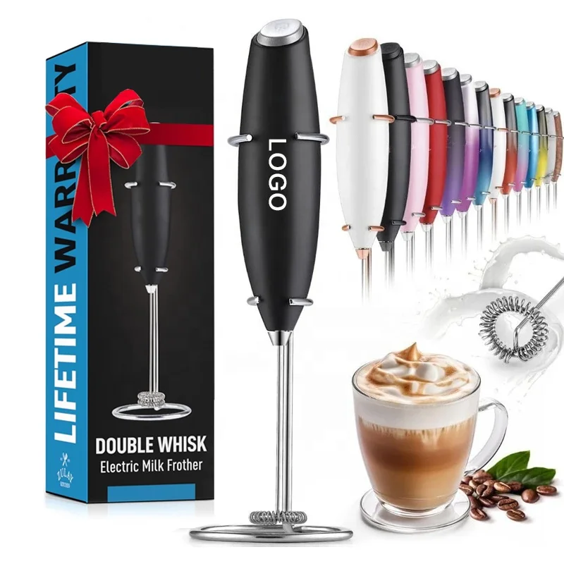 Electric Milk Frother Whisk Drink Mixer For Coffee Mini Foamer Coffee Foam Maker Milk Shake Mixer Stainless Steel Bubble Maker