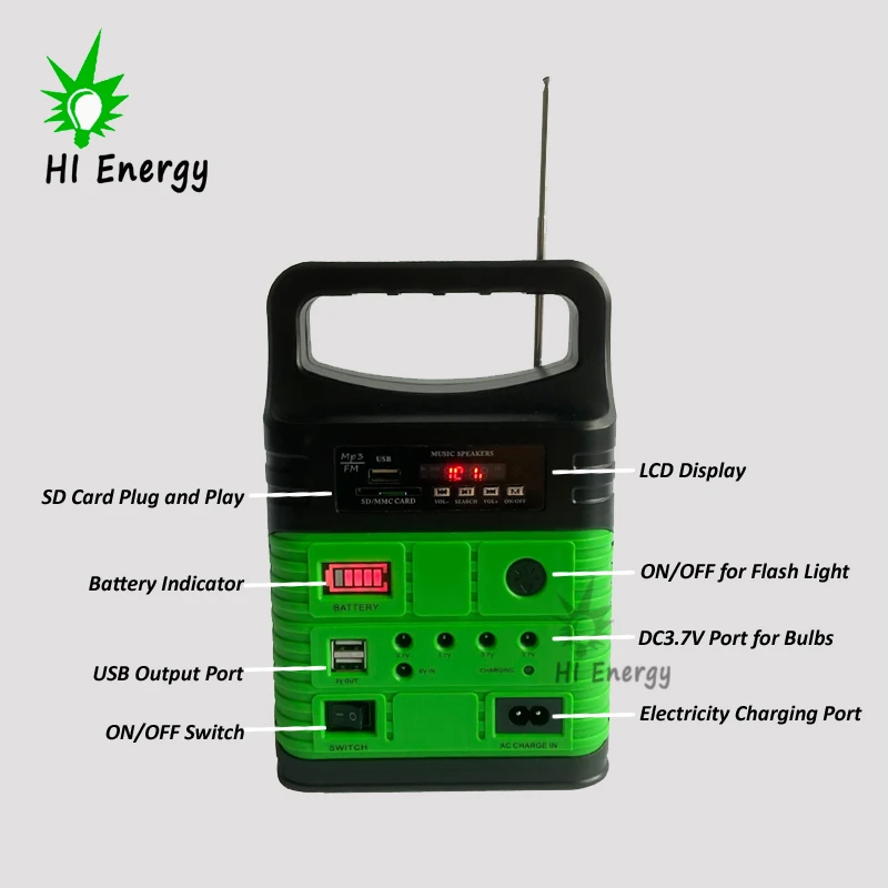 HiEnergy портативные другие продукты связанные с солнечной энергией маленький внешний аккумулятор на энергии