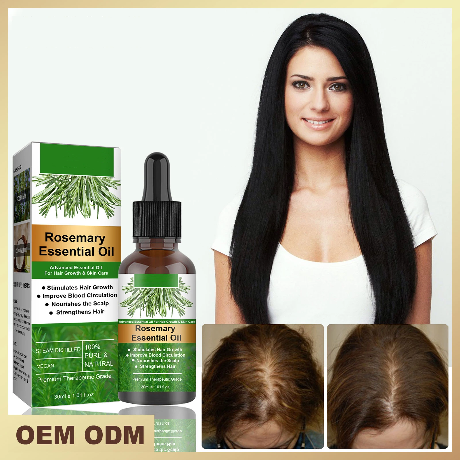 High Quality 100% Natural Rosemary Essential Oil Hair Accelerate Growth Hair care Products For Black Women