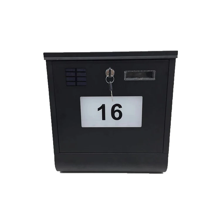 OEM galvanized steel High Quality solar Mailbox Postbox Residential wall mounted outdoor mailbox