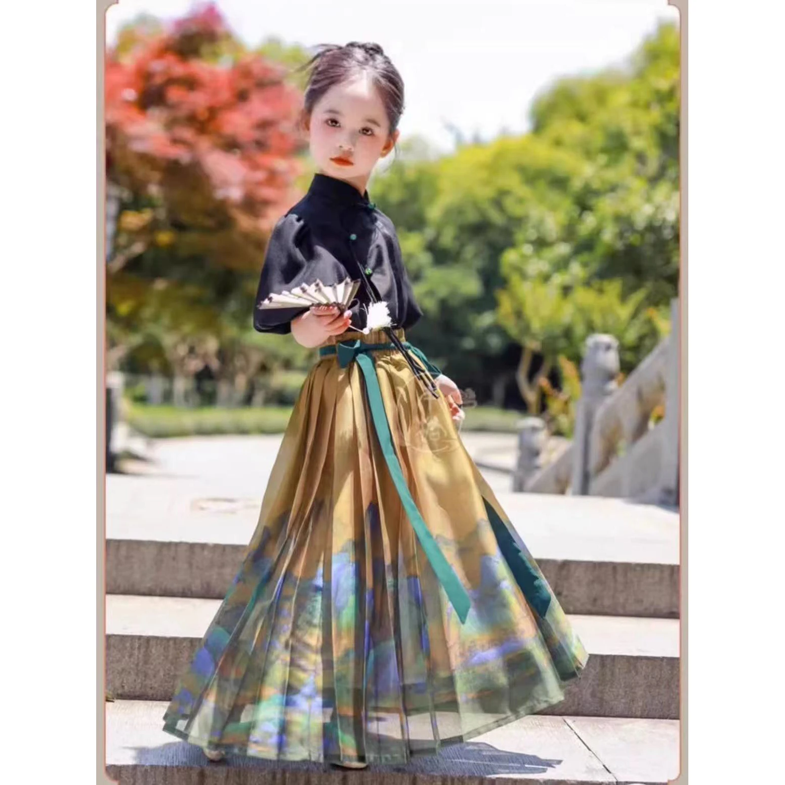 Winter New Product Plush Kids Dress Embroidery Beading Longsleeved Clothes Fashion Costumes Teenage Girls Clothing 15 Years