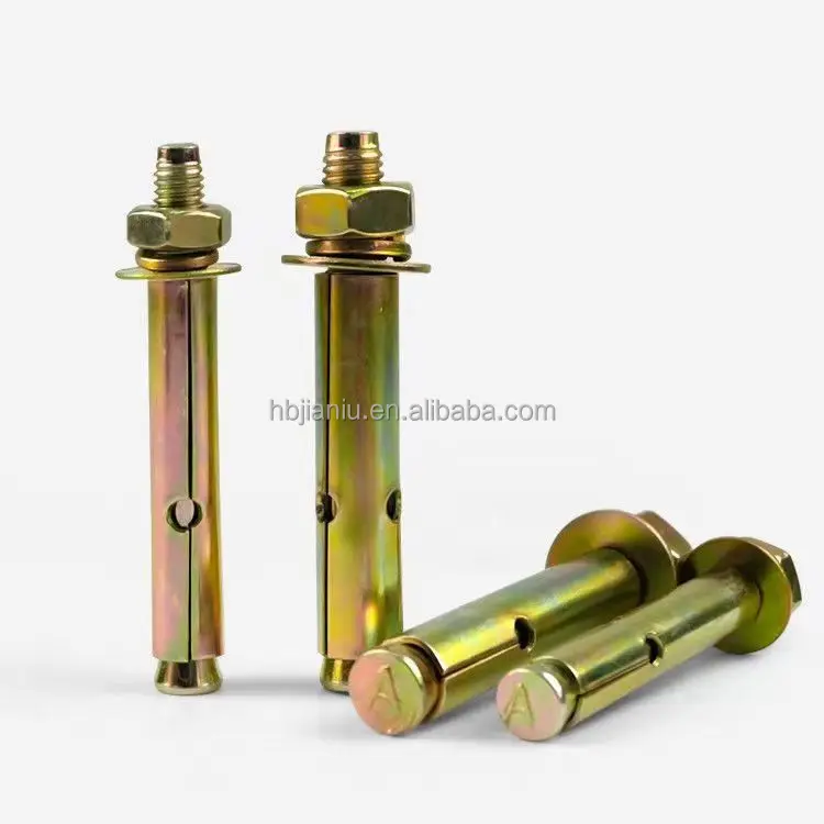 Galvanized expansion screw  Yellow expansion bolt with hole  China fastener