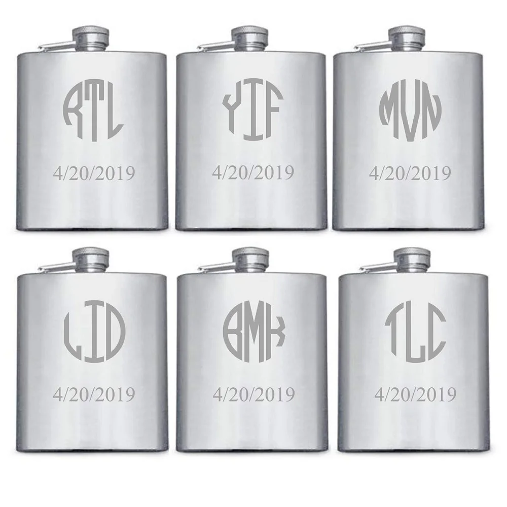 Custom Hip Flask Stainless Steel Hip Flask for Liquor, Perfect for Men or Women to Drink Whiskey Alcohol, Funnel and Flask set