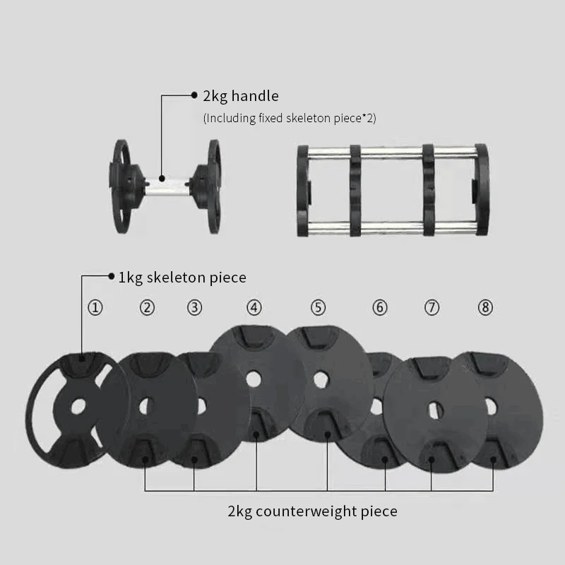 20kg Adjustable Dumbbell Set Home Use Gym Equipment Dumbbell Set