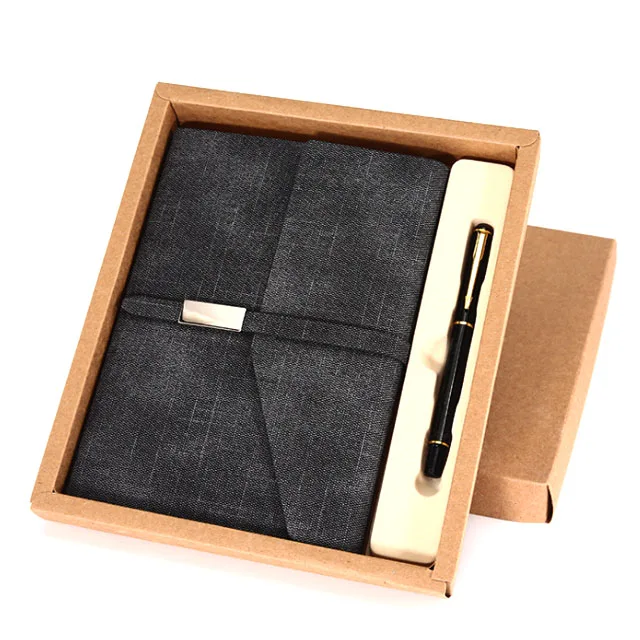 High quality corporate promotional gift box items notepad and pen gift set