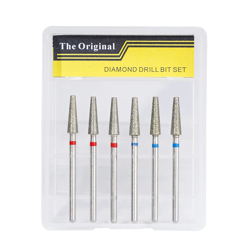 6pcs/set  Popular Diamond Nail Drill Bits Set Manicure Dead Skin Nail Bits