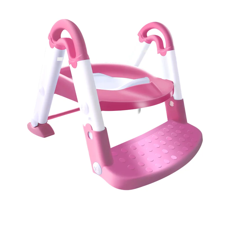 Adjustable Potty Training with Ladder Plastic Kids Toilet Seat Baby Stair Potty