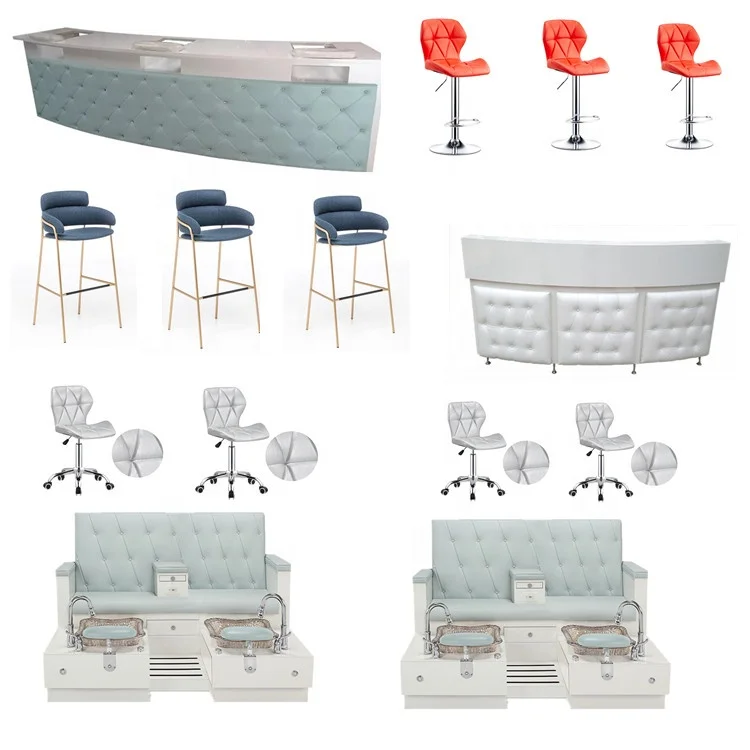 Portable bar table manicure table salon furniture nail bar manicure table for hot sale