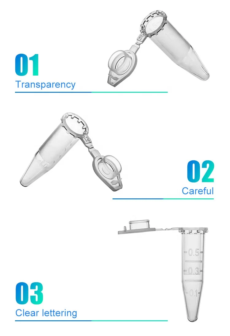 PP centrifuge tube large capacity centrifuge tube 0.1ml to 100ml round bottom Self-standing Cone bottom tube