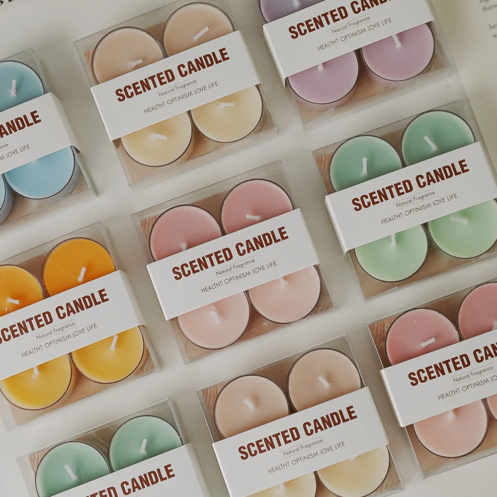 Creative scented tealight candle small gift 4 Hours for Shabbat Weddings Christmas Home Decorative 4 pack