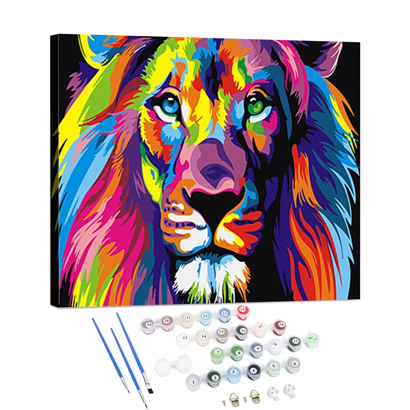 Personality photo customized  DIY paint by numbers canvas painting adult paint by numbers