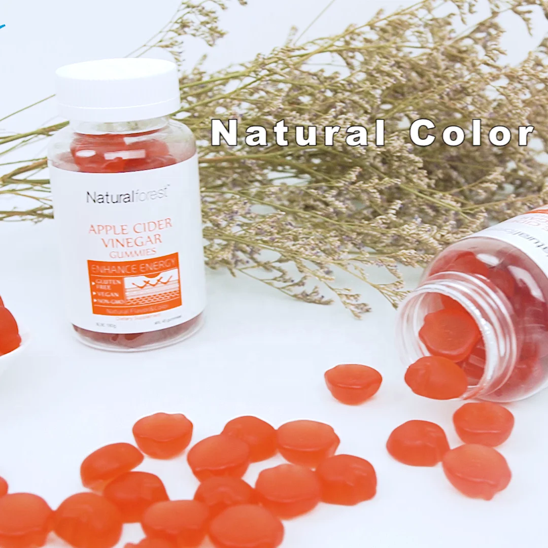 Пищевая добавка Yichao с витаминами для взрослых, фирменная этикетка, пектин, яблочный сидр, уксус, Жевательная веганская Жевательная смесь