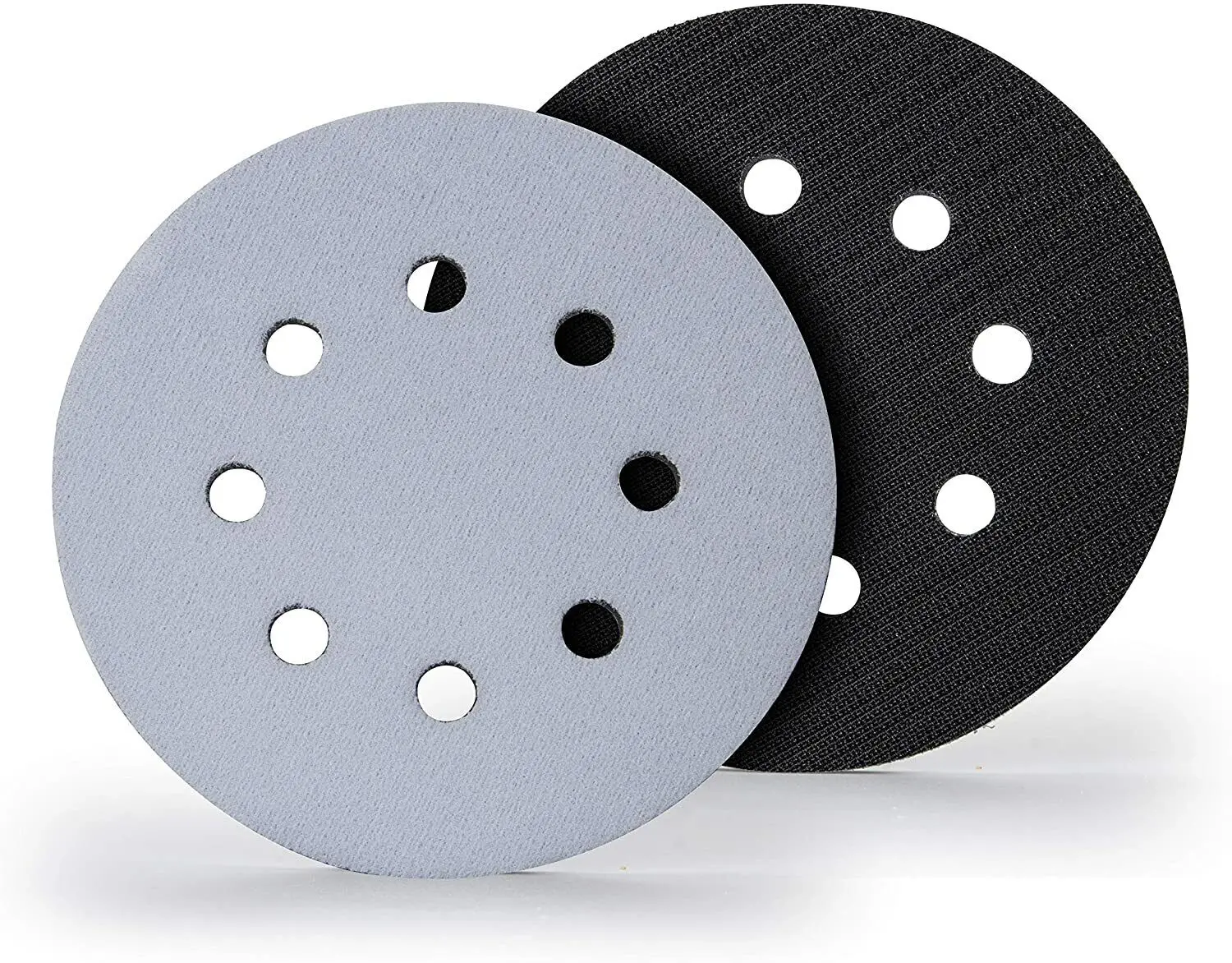 2pcs-set 200pcs-carton 5-Inch Hook Loop Soft Foam Interface Sanding Disc Interface Polishing Pads with Backing Pad for Buffer