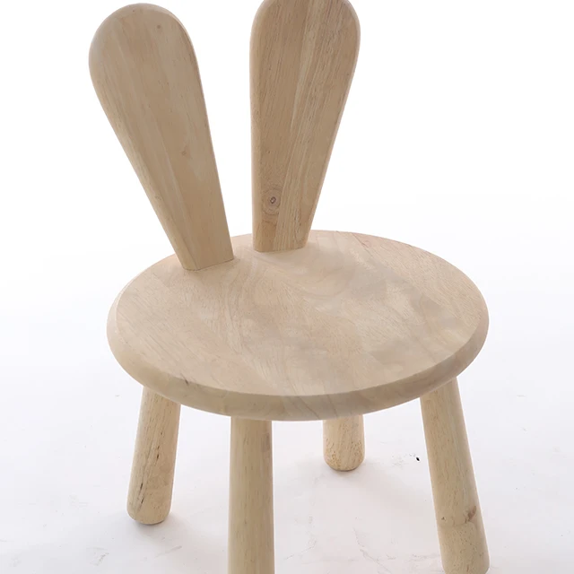 Новый дизайн, Современная многофункциональная детская мебель для детей, деревянный стул в форме кролика