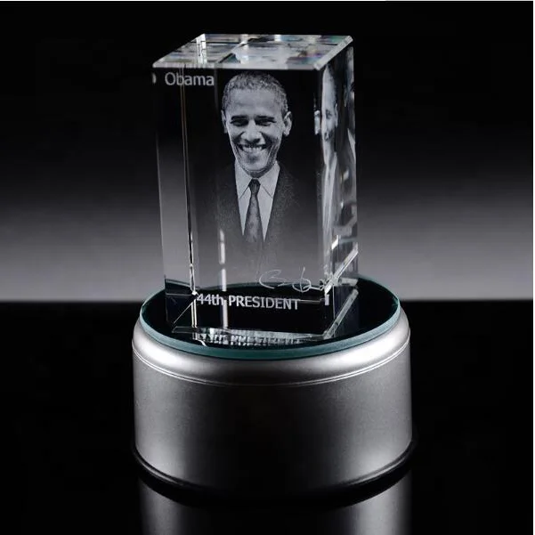 personalized custom 3d laser engraved glass cube photo frame 2d photo crystal cube for wedding favor /christmas gift