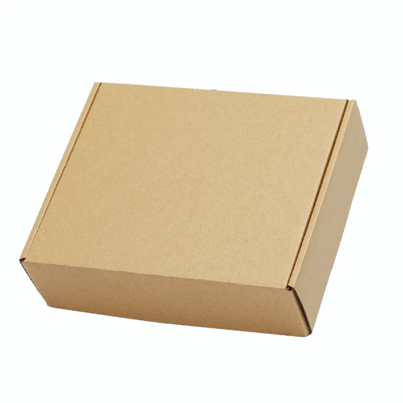 Square small mini carton can accept custom size and print LOGO for free, send away shredded paper and crepe paper