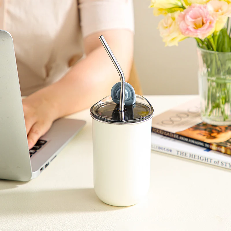 Custom Eco Friendly Reusable 10oz Portable Spill Proof Coffee Cup With Lid Travel Mug 300ml Stainless Steel Tumbler Cups In Bulk
