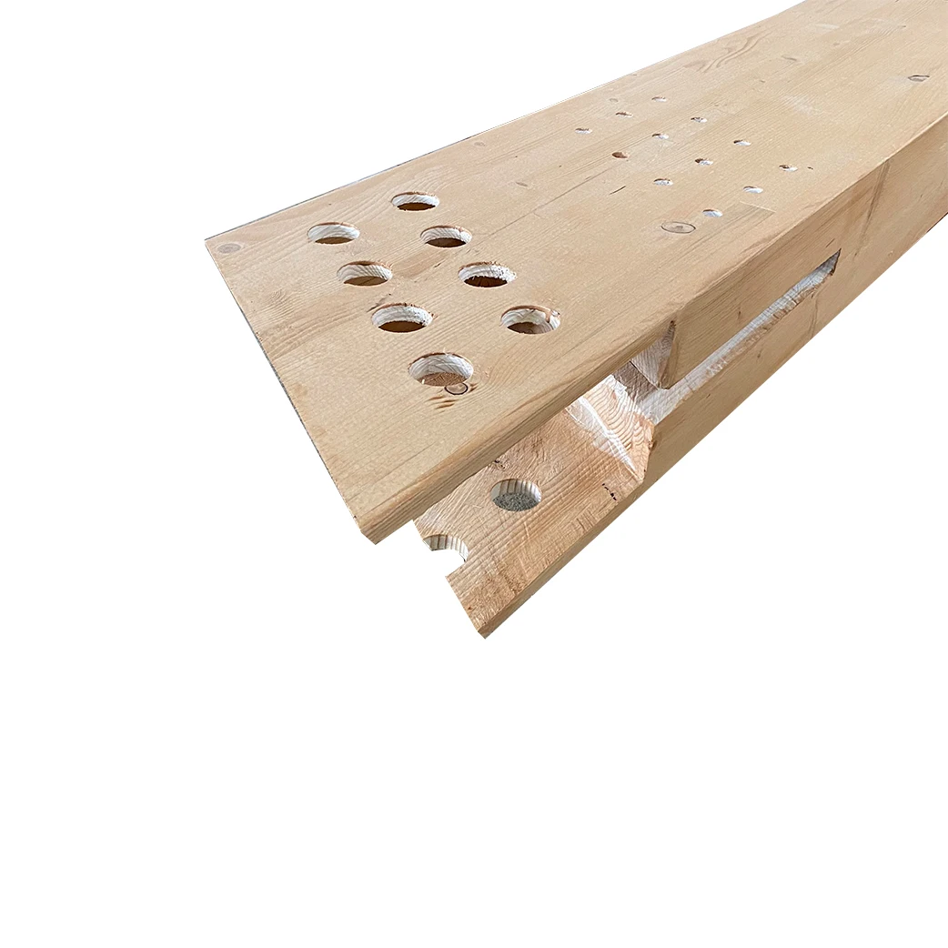 Glue Laminated Timber Chinese Factory Mass Timber For Building Project Glulam Beam Sizes