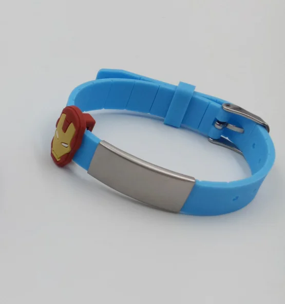 Cheap printing custom debossed logo text size glowing in the dark color silicone bracelet