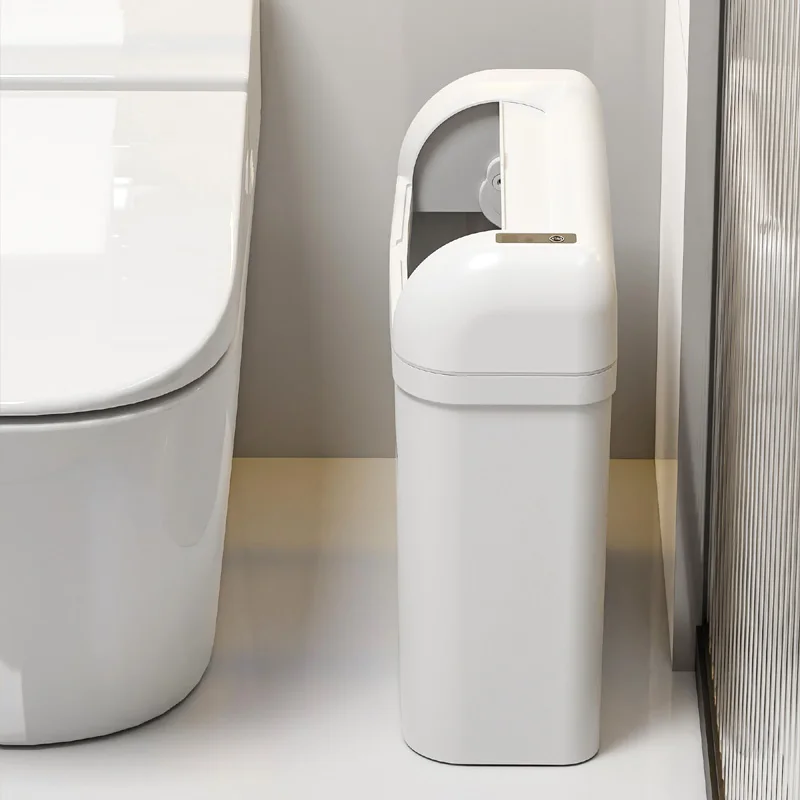 Space Saving Garbage Bin Slim Dustbin Motion Sensor Waste Bin Inteligente Plastic Smart Trash Can
