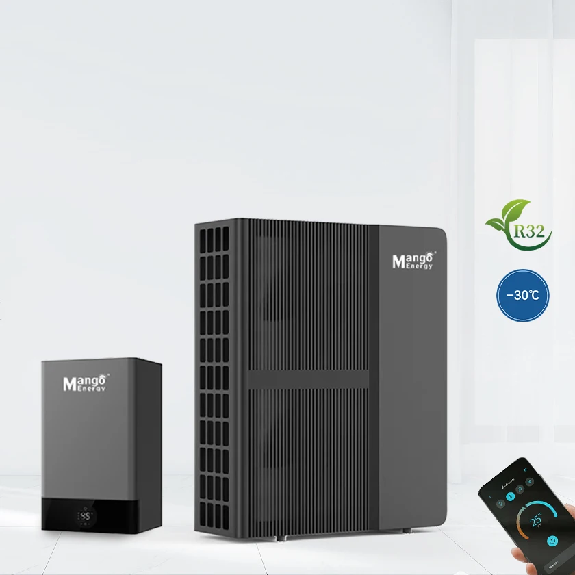 Mango новейший дизайн 30kw Wi-Fi R32-30C Сплит Evi Полный DC Инвертер тепловой насос с передачей тепла от воздуха к воде для нагрева горячей воды водяное охлаждение