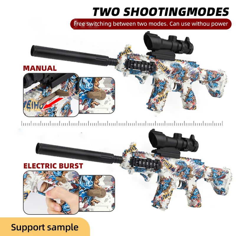 MINI M416 Fully Automatic Gun Paintball Guns Pistola De Hidrogel Water Bullets By Air Pressure Toy Guns