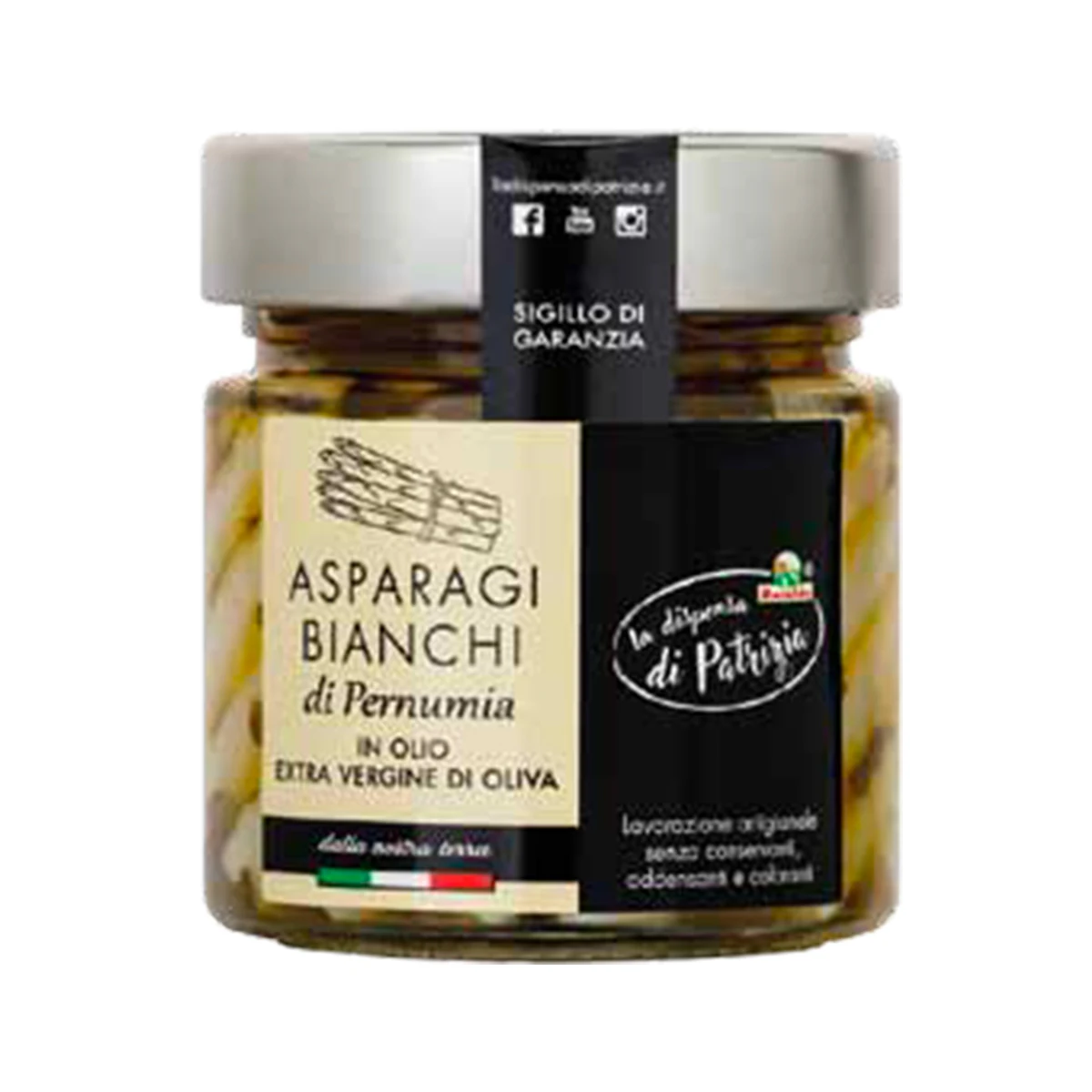 White Asparagus In Evo Oil Made In Italy Top quality 210 gr La Dispensa di Patrizia