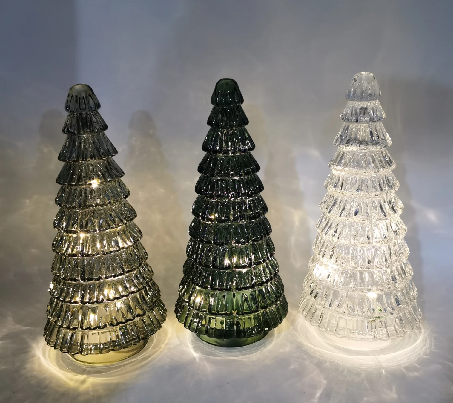 Home Decor Glass Christmas Tree for Decoration Christmas Tree Holiday Indoor Customized