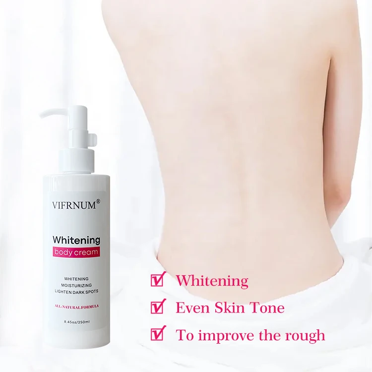 Christmas Promotion Oem Fully Effective Organic Collagen Lightening Skin Whitening Body Lotion Bleaching Cream For Dark Skin