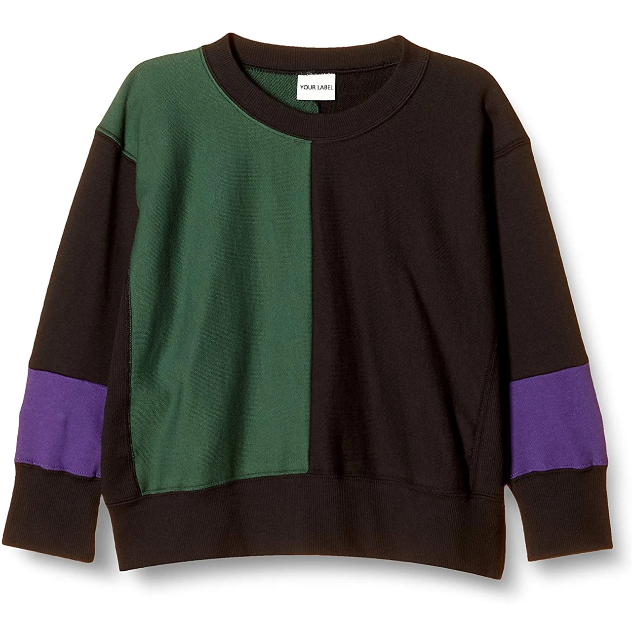 Оптовая продажа одежды, детский стильный Свободный пуловер с круглым вырезом, свитшот для малышей, свитшот с круглым вырезом для мальчиков и девочек