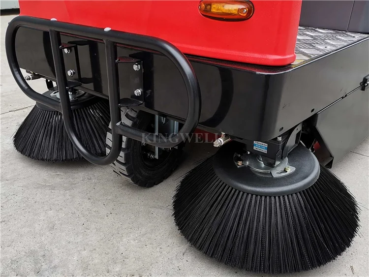 Battery Type Ride on Floor Cleaning Machine Vacuum Road  Street Sweeper With CE Certificate
