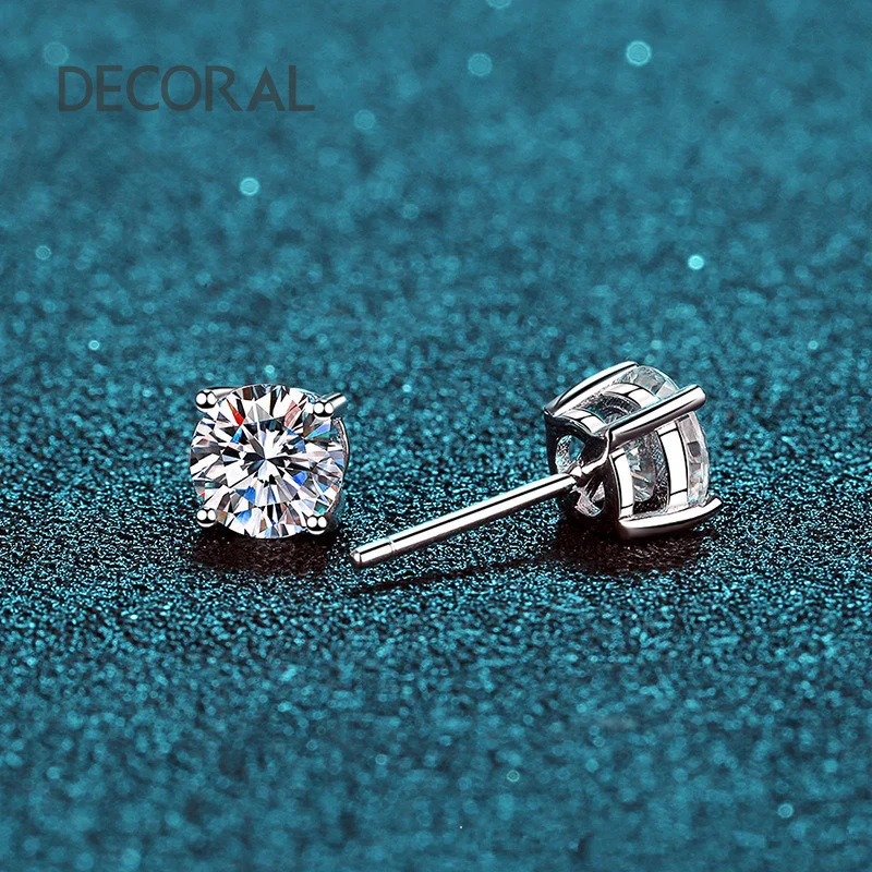 D Color High Quality Custom Moissanite Earing  Affordable Price Fashion Jewelry Luxury Earrings