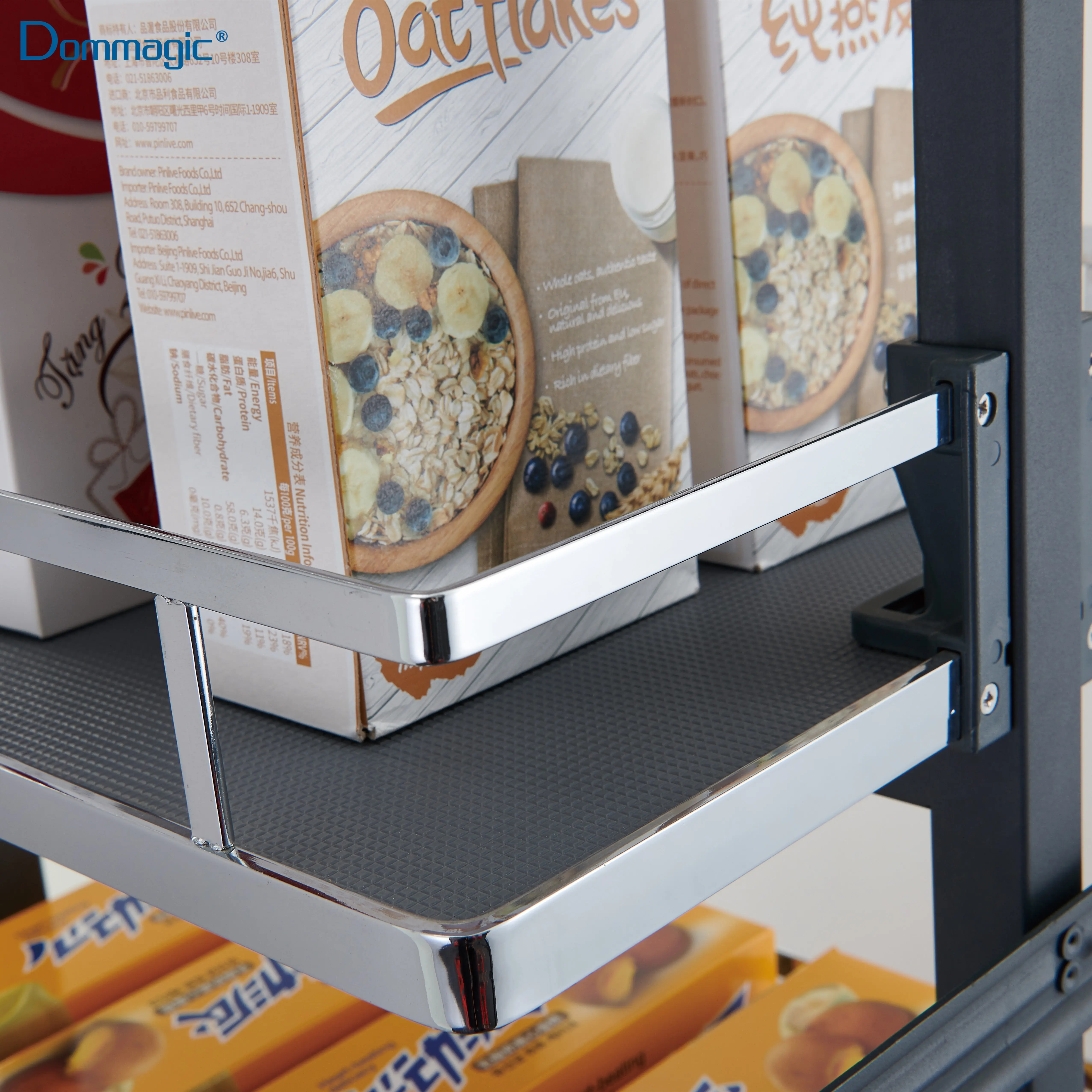 Tall Unit Kitchen Storage GRASS slide Tall Pull Out Kitchen Cabinet Hardware Tandem Basket Wooden Tray Anthracite D20612