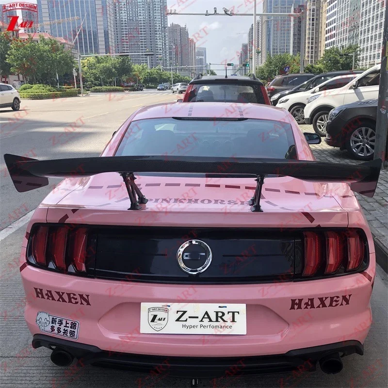 Z-ART Carbon Fiber Rear Wing for Ford Mustang Carbon Fiber Rear Spoiler for Mustang Carbon Fiber Rear Trunk Spoiler 2015-2019