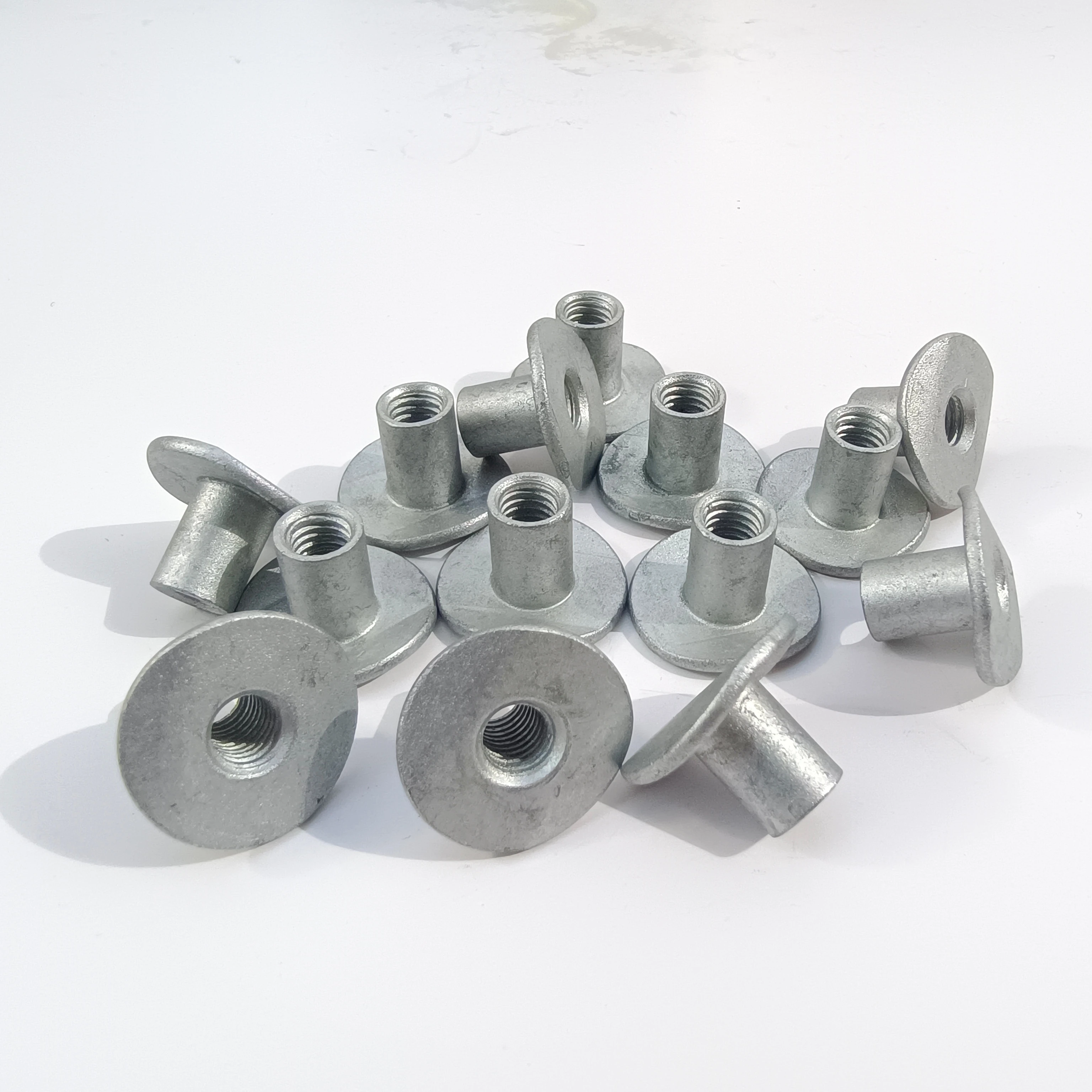 Injection Molded  FLANGED Guard Collar Bushing COLLAR  Round Base Plain protection ring Round Base T Nut climbing T-cap nuts