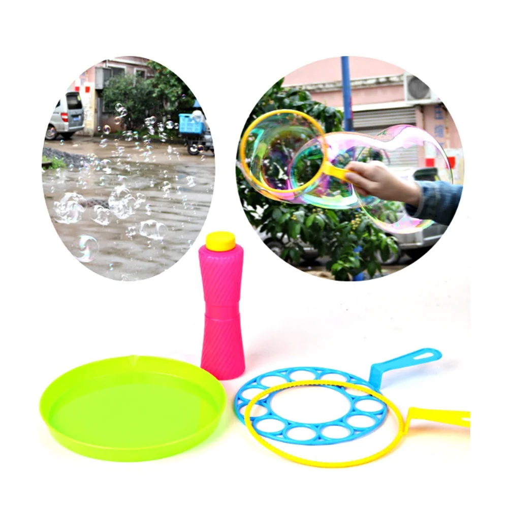 Summer Plastic Toys Magic Super Soap Bubble Set Big Bubble Wand