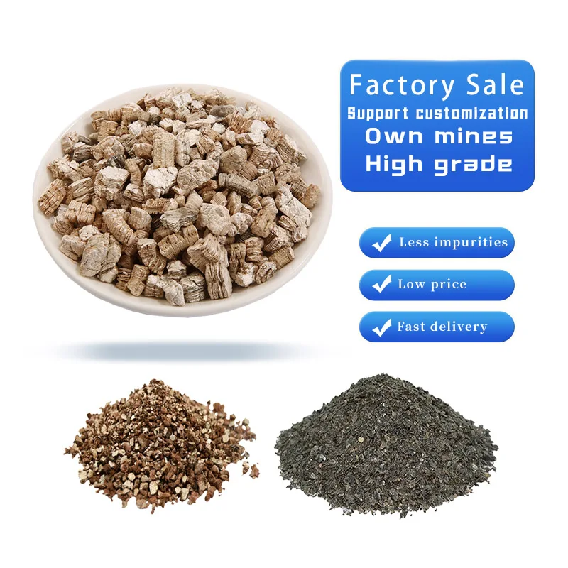 Good quality manufacturer raw gold ore 20-40mesh Expanded vermiculite