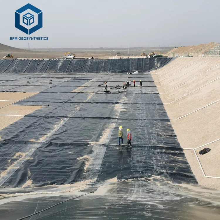 Геомембрана HDPE 40 mils для проекта искусственного озера