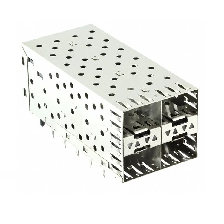 75714-0003 с 2 световыми трубами 2x2 порта SFP клетка для волокна модуль женский