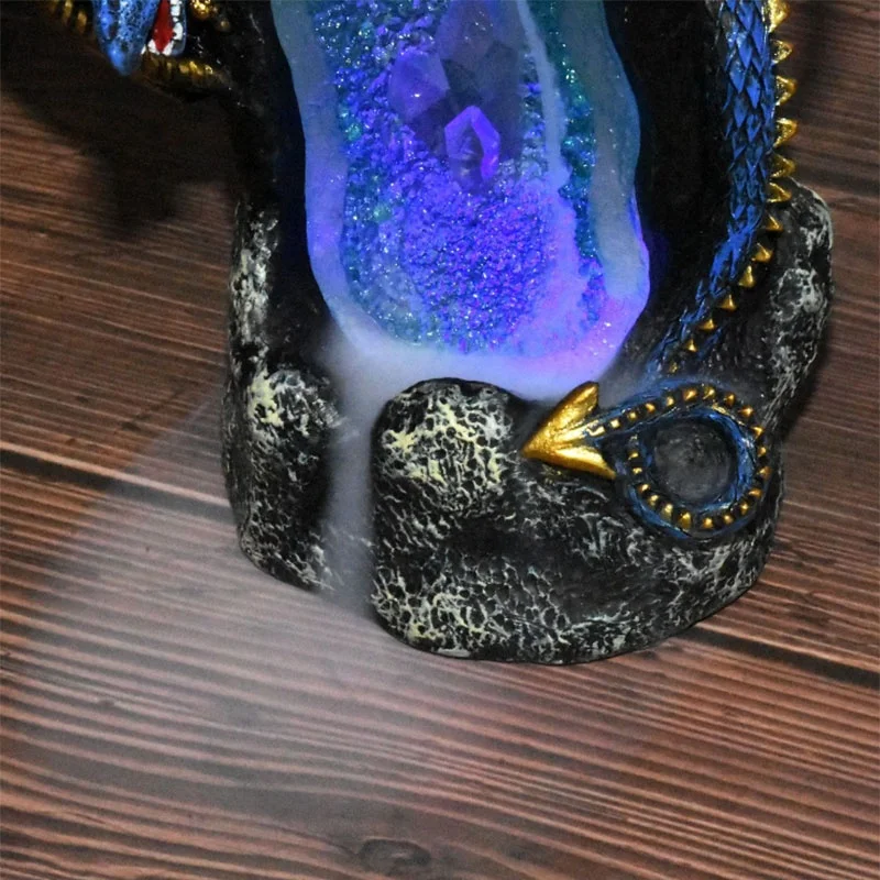 Resin Backflow Incense Burner Like Waterfall Streaming Down Ball Dragon Incense Furnace Art Craft Ornaments