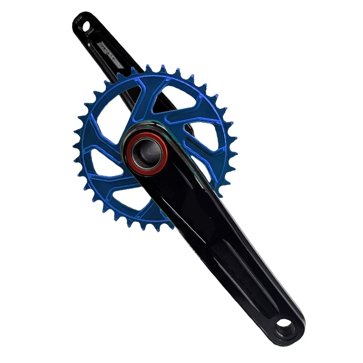 32T-40T 96BCD 104BCD 110BCD Road Bike Crankset 160mm 170mm Aluminum Alloy Straight Crank for Bicycle Parts
