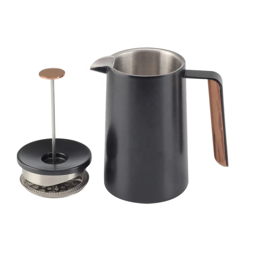 New Style French Press Coffee Maker with Wooden Handle