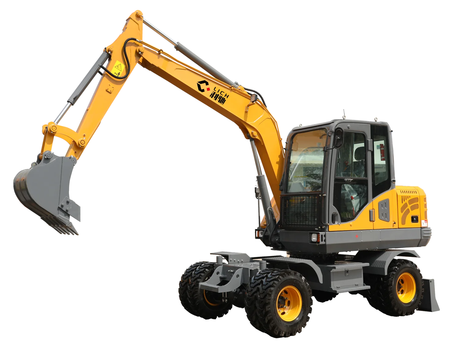 LICHMACH LC295W-9A Excavator 9.5ton 0.3cbm Hydraulic Wheeled Excavators Bucket