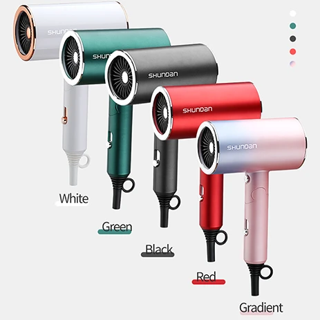 1800W DC высокомощный складной портативный красочный профессиональный малошумный фен для салона