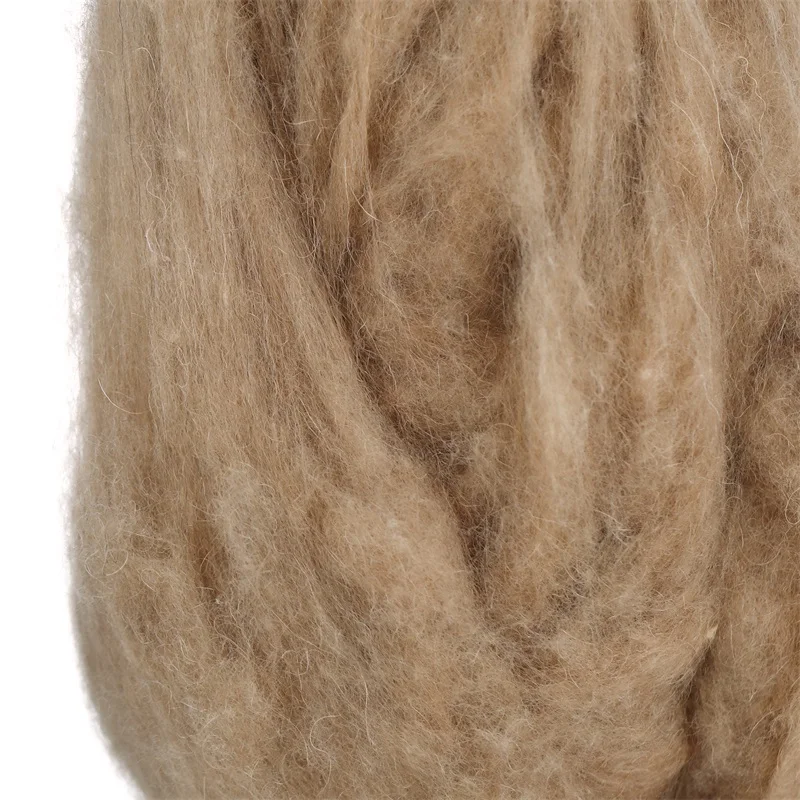 Factory Sell Natural Alpaca Wool Tops Baby Alpaca Wool White and Brown Color Top Supplier