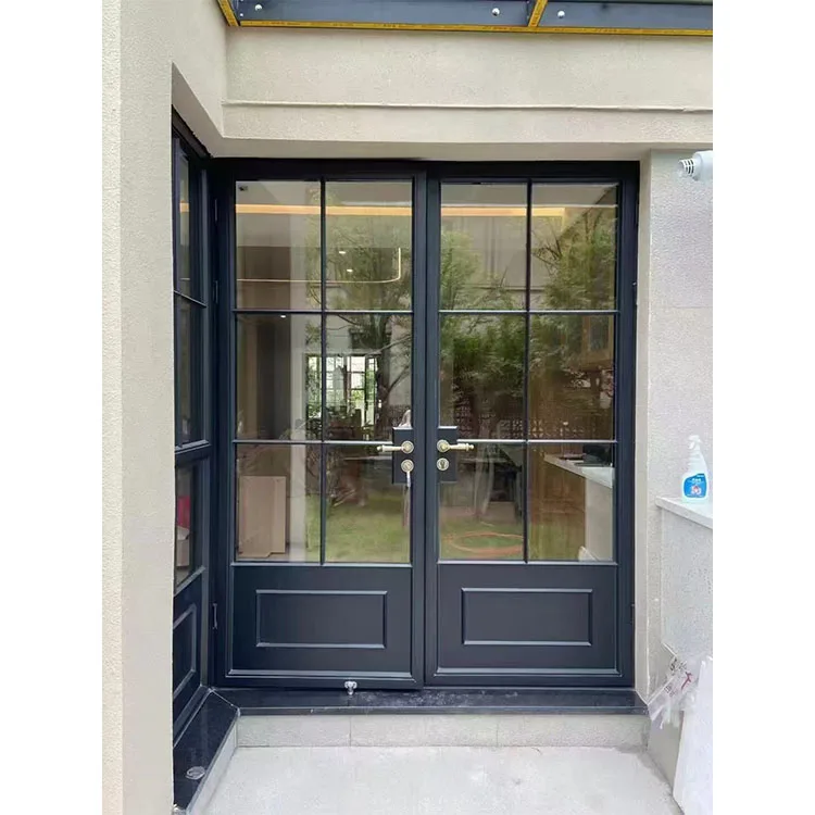Security door design, courtyard swing door, aluminum alloy glass home door