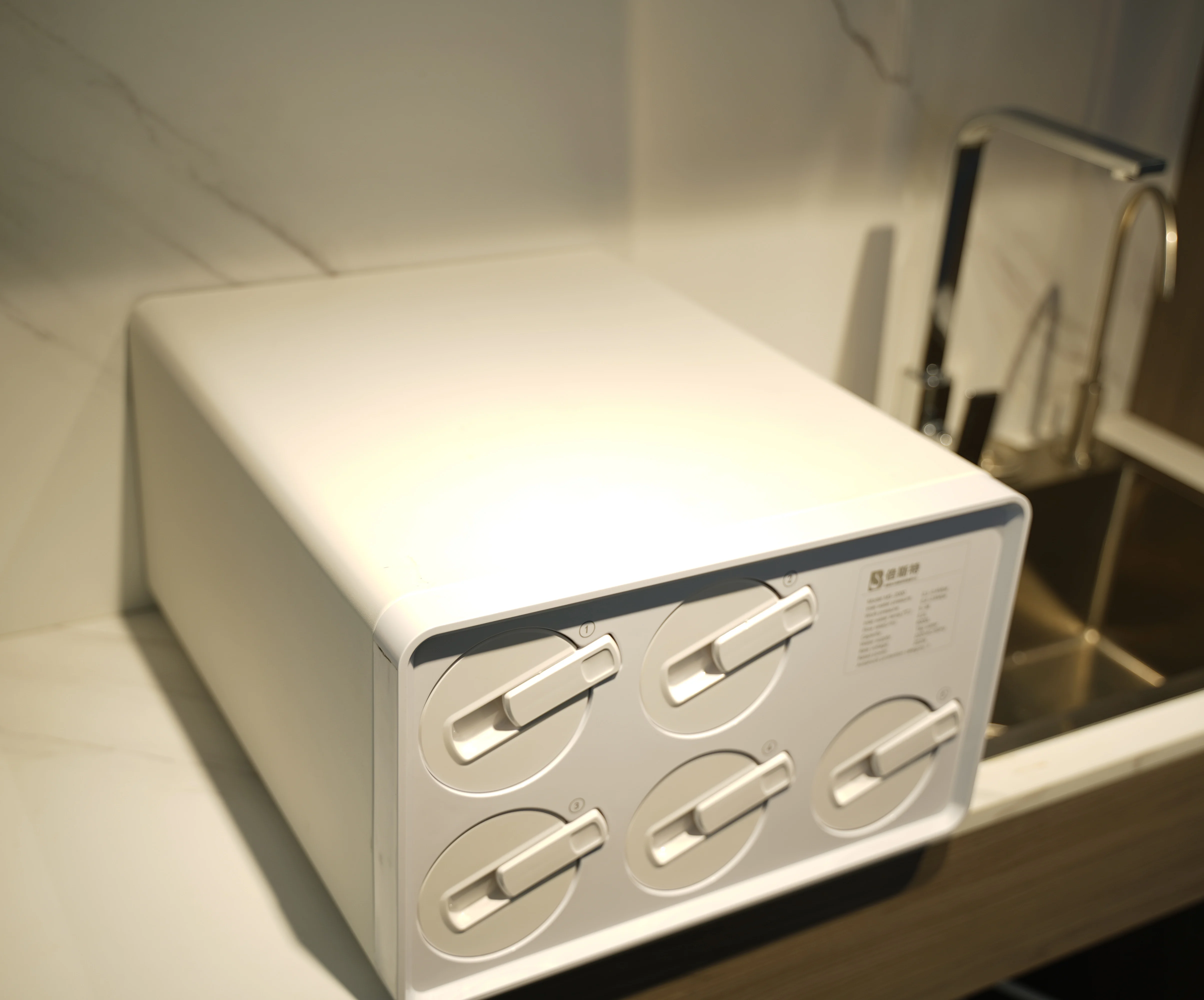 5 stage 2000GPD large flow rate compact reverse osmosis purifier for coffee shop or restaurant direct drinking