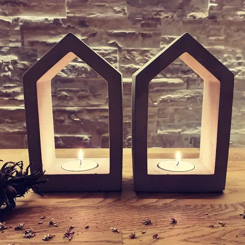 UOBOBO table fall lighthouse lantern style tealight holder ceramic uk wedding decoration