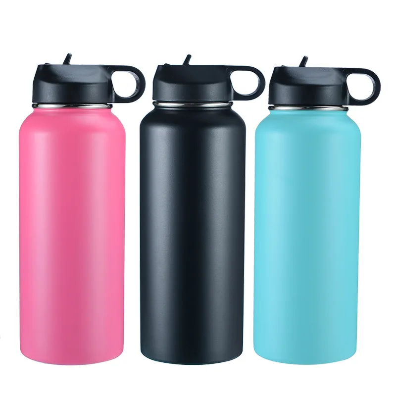 High Quality Powder Coated Double Wall Vacuum 32 oz 40 oz Stainless Steel Sports Gym Water Bottle